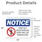Signmission Keep Out Unauthorized Entry Prosecuted OSHA Notice Sign, Vinyl Decal, 24in W x 18in L, 2PK OS-2PACK-NS-D-1824-L-15866 - alternate 2